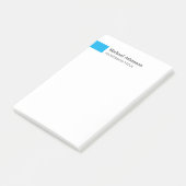 Elegant eenvoudig minimalistisch profiel post-it® notes (Schuin)