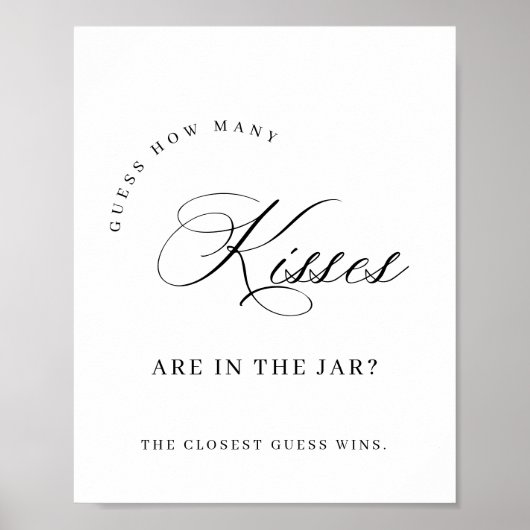 Elegant eenvoudig minimalistisch Vrijgezellenfeest Poster (Voorkant)