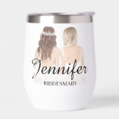 elegant eenvoudig modern bruidsmeisje gepersonalis (Links)