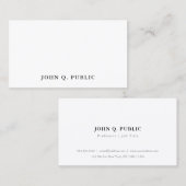 Elegant Eenvoudig Modern Minimalistisch Profession Visitekaartje (Voorkant / Achterkant)