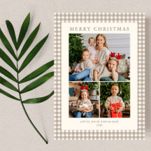 Elegant Eenvoudig Neutraal Rut 3 Foto Kerstmis