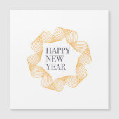 Elegant, eenvoudig ontwerp van "Happy New Year" (Voorkant)