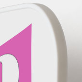 Elegant Eenvoudig Persoonlijk Huwelijk Aangepast I Pickleball Paddle (Links Detail)