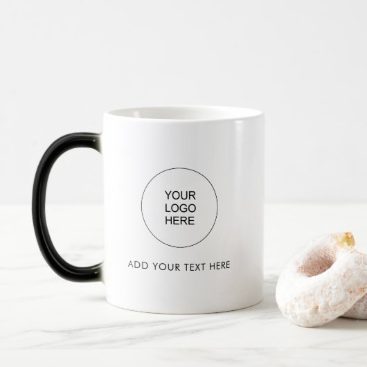 Elegant Eenvoudig voeg de Moderne Tekst van de Log Magische Mok (Met donut)