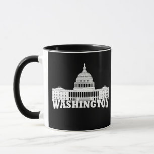 Elegant Eenvoudig Washington DC Mok