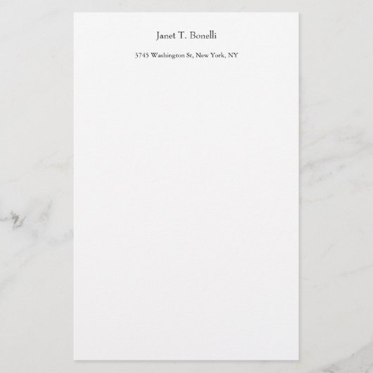 Elegant Eenvoudig Zakelijk Professioneel Briefpapier (Voorkant)