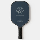 Elegant eenvoudige Logo marineblauw persoonlijk Pickleball Paddle (Voorkant)