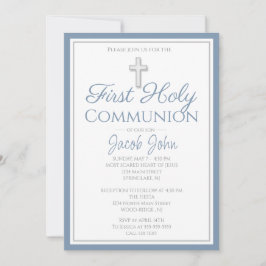Elegant Eerste Heilige Communie nodigt jongens uit Kaart