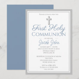 Elegant Eerste Heilige Communie nodigt jongens uit Kaart