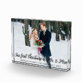 Elegant Eerste Kerstmis als de heer en mevrouw. Fotoblokken (Rechts)