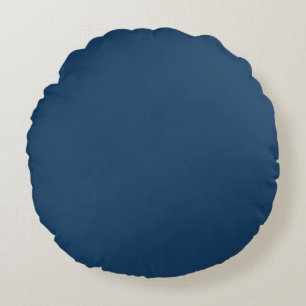 Elegant Effen Blauw Rond Kussen