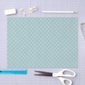 Elegant Eggshell Blue Trellis Pattern Tissuepapier (Craft)