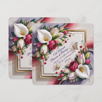 Elegant Eid Al Adha Greeting Card with White Calla Kaart
