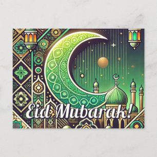 Elegant Eid al-Fitr Briefkaart Eid Mubarak Vakanti