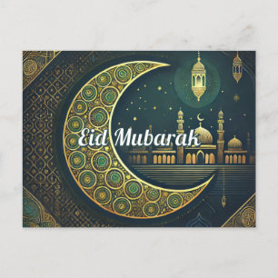 Elegant Eid al-Fitr Briefkaart Eid Mubarak Vakanti