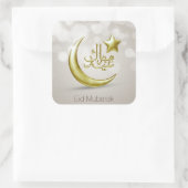 Élégant Eid Moubarak Gold Moon Star - Sticker (Sac)