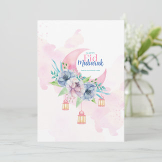 Elegant Eid Mubarak Card Islamic Greeting Card Feestdagenkaart
