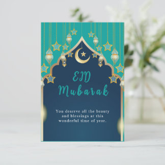Elegant Eid Mubarak Kaart