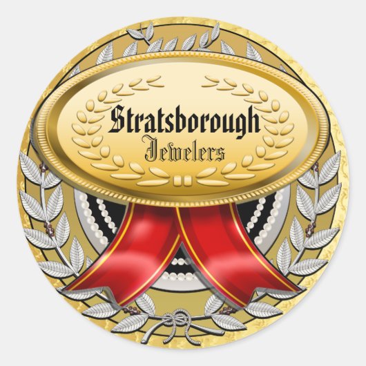 Elegant eigentijdse Sticker (Voorkant)