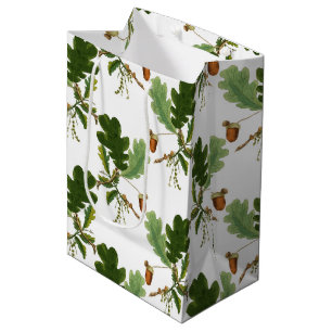 Elegant eikenblad en eikel medium cadeauzakje