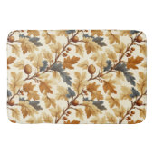 Elegant eikenblad & Pinecone Herfst Pattern Badmat (Voorkant)