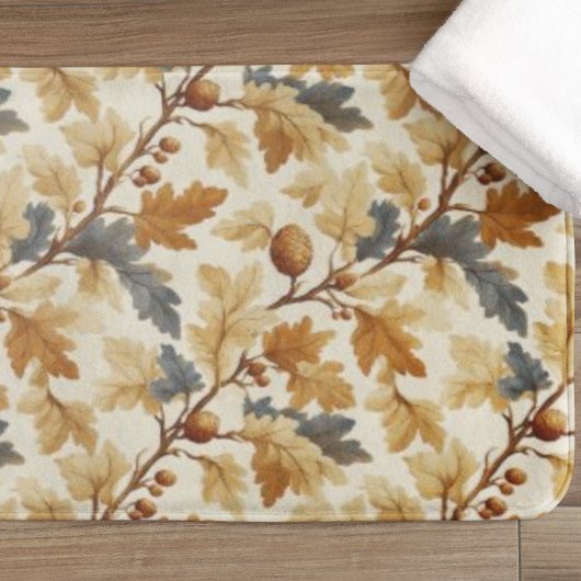 Elegant eikenblad & Pinecone Herfst Pattern Badmat