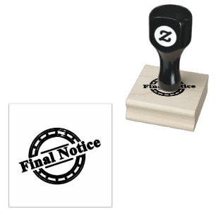 Elegant Eindbericht Cirkel logo Compact Jet Black Rubberstempel
