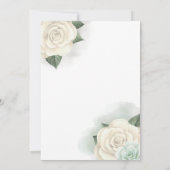 Élégant Elegant Blanc Or Quinceañera invitation (Dos)