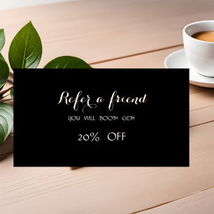 Élégant élégant, Carte de référence noire