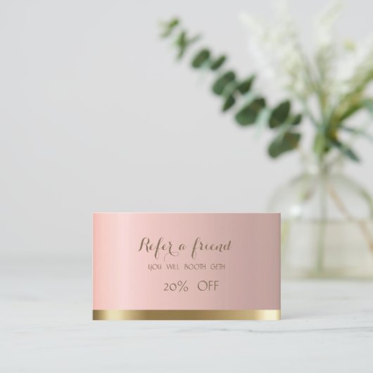 Elégant élégant chic carte de référence (Debout devant)