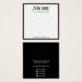 Élégant Élégant Chic Moderne Blanc Écouteur Écran  (Devant & derrière)