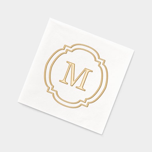 Elegant élégant Famille Nom Monogramme (Gauche)