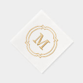 Elegant élégant Famille Nom Monogramme (Droite)