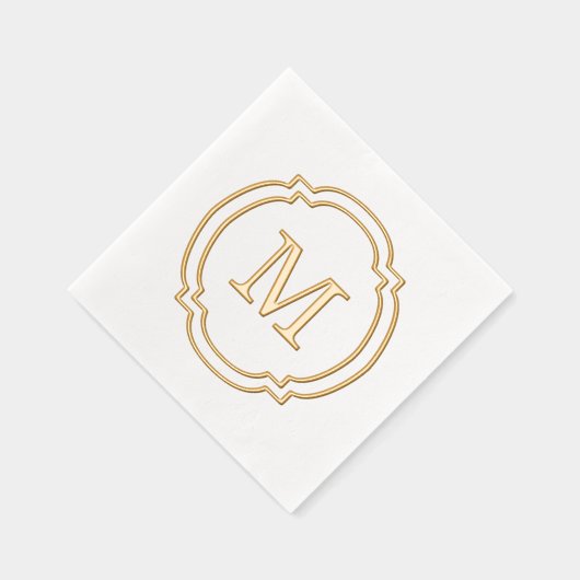 Elegant élégant Famille Nom Monogramme (Droite)