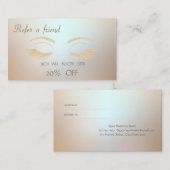 Élégant, Élégant, Parties scintillant Lashes Carte (Devant / Derrière)