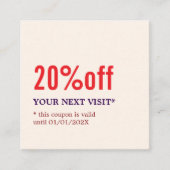 Élégant élégant Pastel Bold Beauty Coupon (Devant)