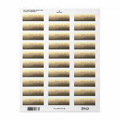 Élégant ÉlégantCœurs de corde Étiquette d'adress (Feuille entière)