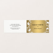 Elegant Element / Golden Luxe Visitekaartjes (Buitenkant ongevouwen)