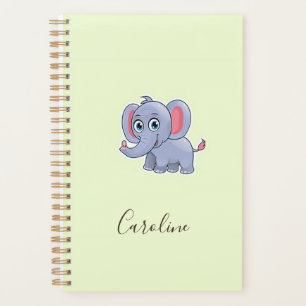Élégant éléphant gris vert