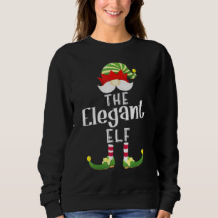 Elegant Elf Group Kerstmis Pajama Partij Trui
