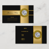 Elegant Elite Classy Gold Black Visitekaartje (Voorkant / Achterkant)