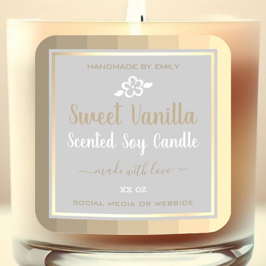 Élégant emballage de produits Étiquettes de couleu