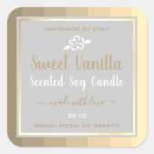 Élégant emballage de produits Étiquettes de couleu (Devant)