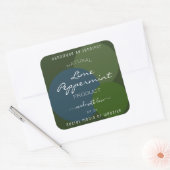 Élégant emballage de produits Étiquettes vert fonc (Enveloppe)