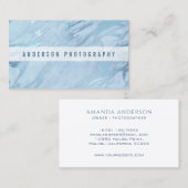 Elegant Emerald Blue Marble | VISITEKAARTJE (Voorkant / Achterkant)