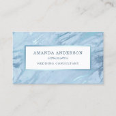 Elegant Emerald Blue Marble | VISITEKAARTJE (Voorkant)