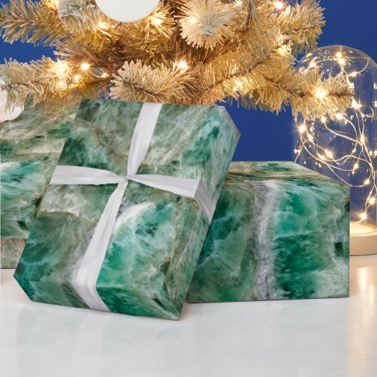 Elegant Emerald Crystal Cadeaupapier (Feestdagen)