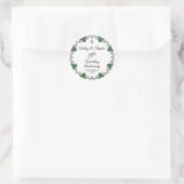Elegant Emerald Diamonds 20th Wedding Jubileum Ronde Sticker (Tas)
