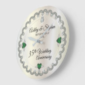 Elegant Emerald Diamonds 35th Wedding Jubileum Grote Klok (Hoek)