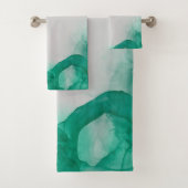Elegant Emerald Green Bad Handdoek (Insitu)